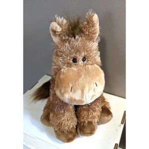G by GUND Floppies Brown Horse Pony Sitting Plush 14" Fuzzy Soft Stuffed Animal